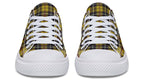 Yellow Tartan Canvas Low Top Trainers | ANTIBrand
