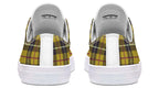 Yellow Tartan Canvas Low Top Trainers | ANTIBrand