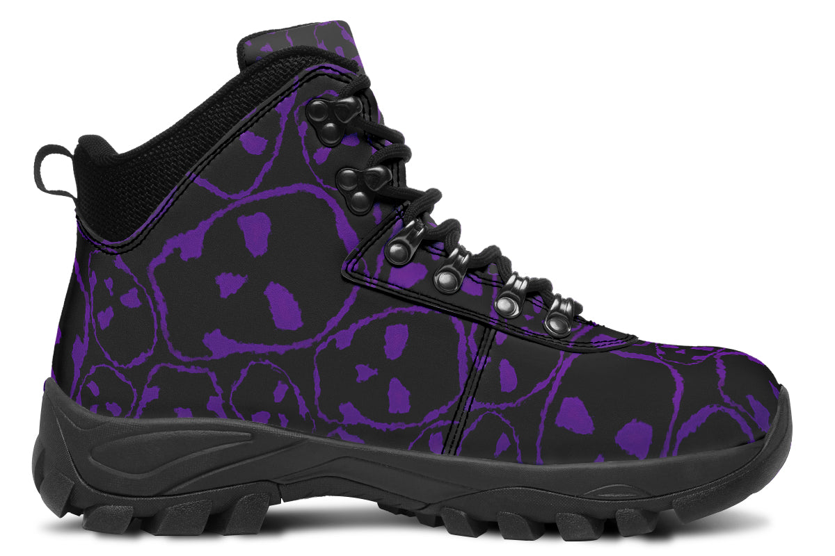 ANTIBrand Tumbling Purple Skulls Walking Boots