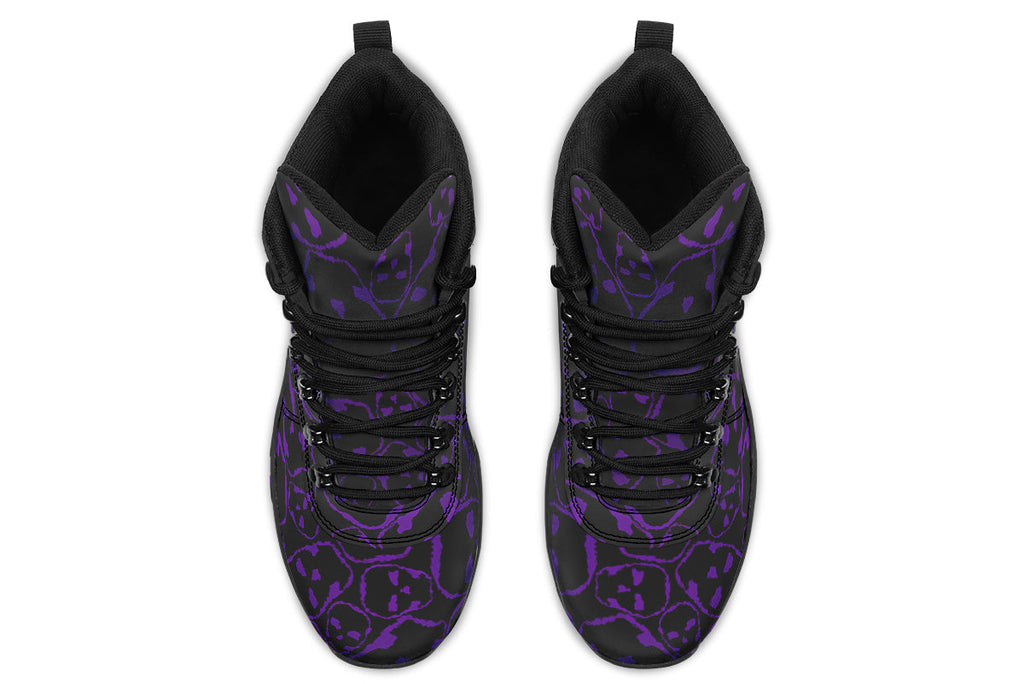 ANTIBrand Tumbling Purple Skulls Walking Boots