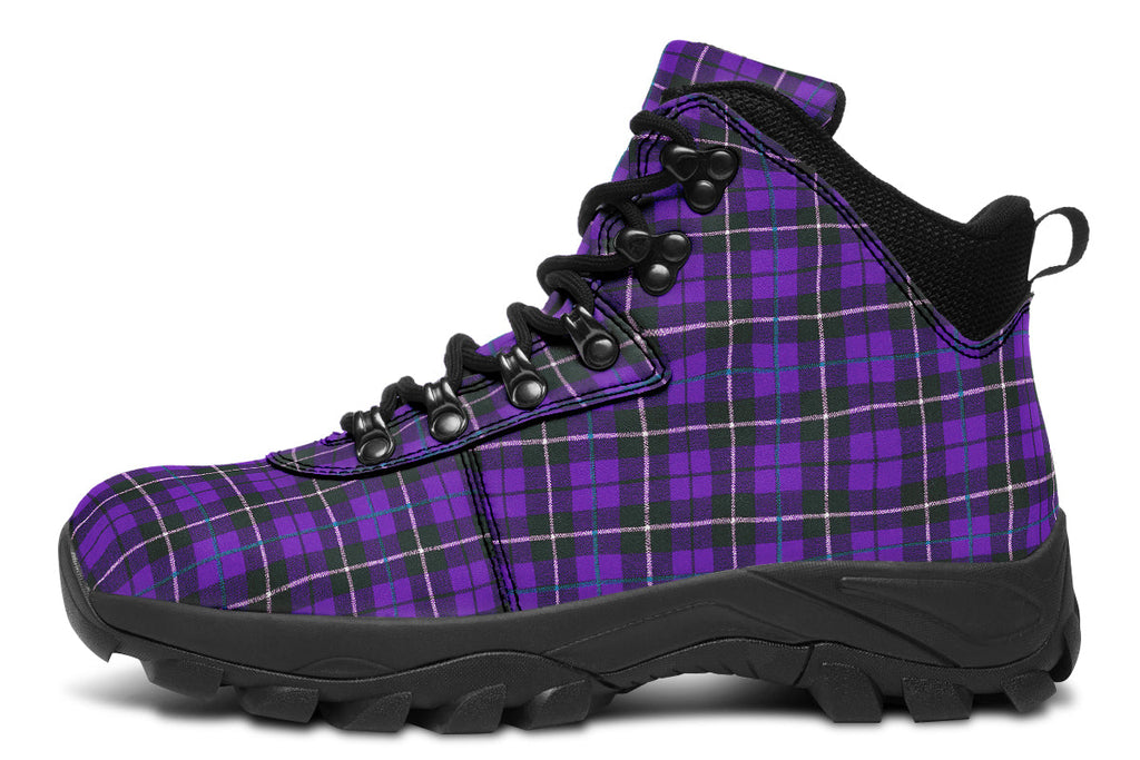 ANTIBrand – Purple Tartan Outdoor Boots