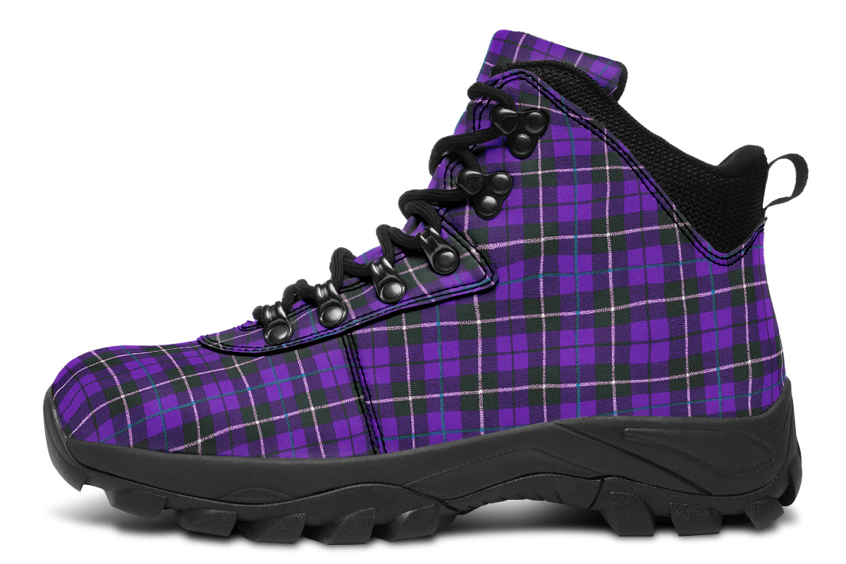 ANTIBrand – Purple Tartan Outdoor Boots