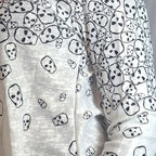 Really Tumbling Skulls Women's Lightweight Irregular Hem Long Sleeve Cardigan