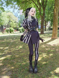 ANTIBrand White Stripes Done Right Duality Leggingson Valantinescorpse in a park