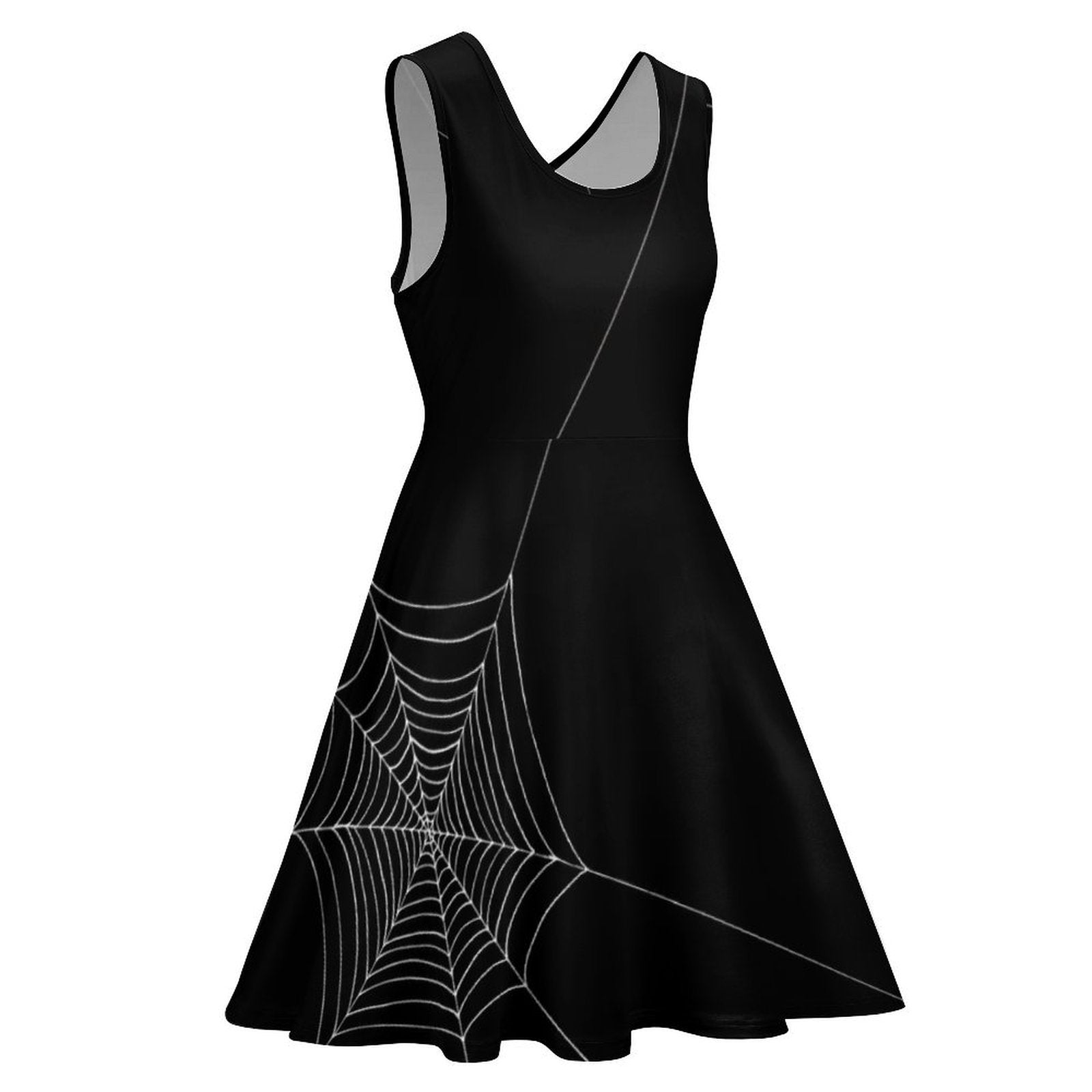 All Over Print Women's Sleeveless Round Neck A-Line Skater Dress