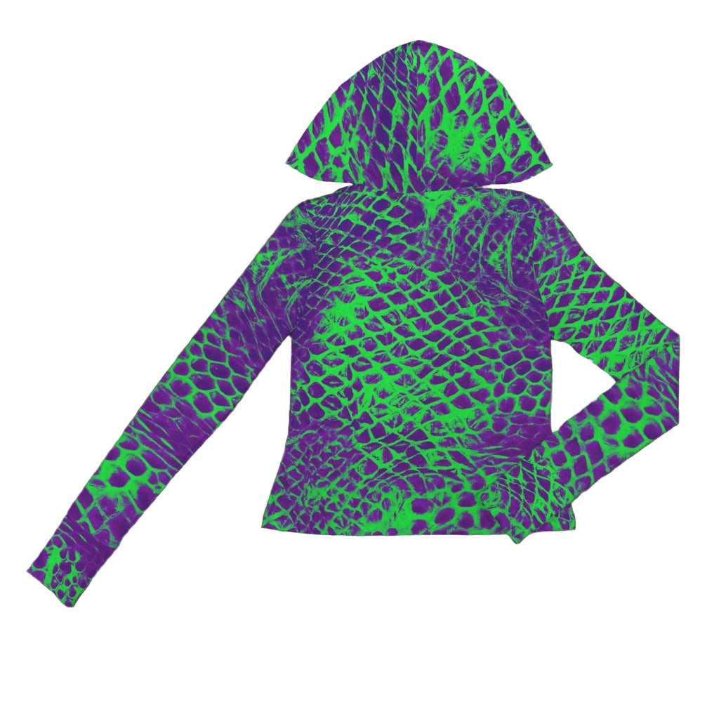 Shedding Skin Monster Skin Sportswear Hoodie with Thumb Holes