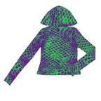 Shedding Skin Monster Skin Sportswear Hoodie with Thumb Holes