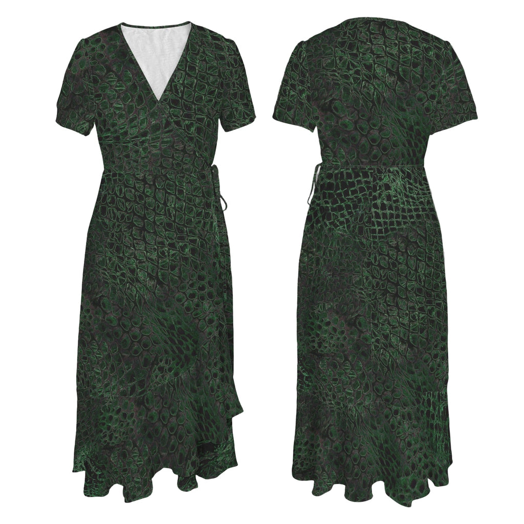 ANTIBrand Shedding Skin Dragon Skin Wrap Dress