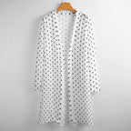 Polka Bats Lightweight Long Cardigan