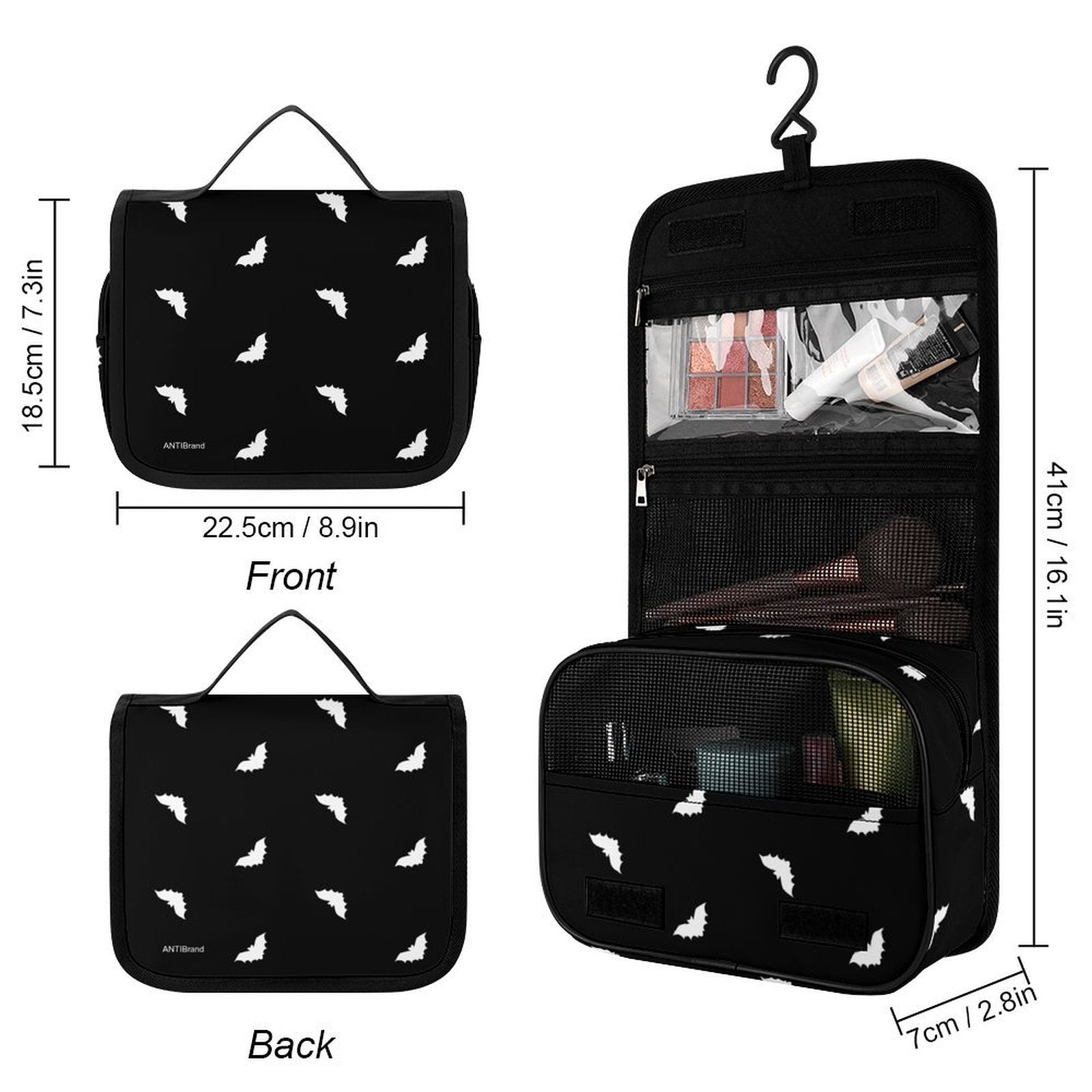 Bats on Repeat Toiletries Bag