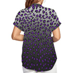 Gothic short sleeve blouse with Steel Panther design by Ka