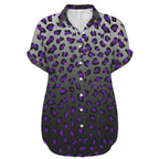 ANTIBrand Steel Panther short sleeve shirt with purple leopard print