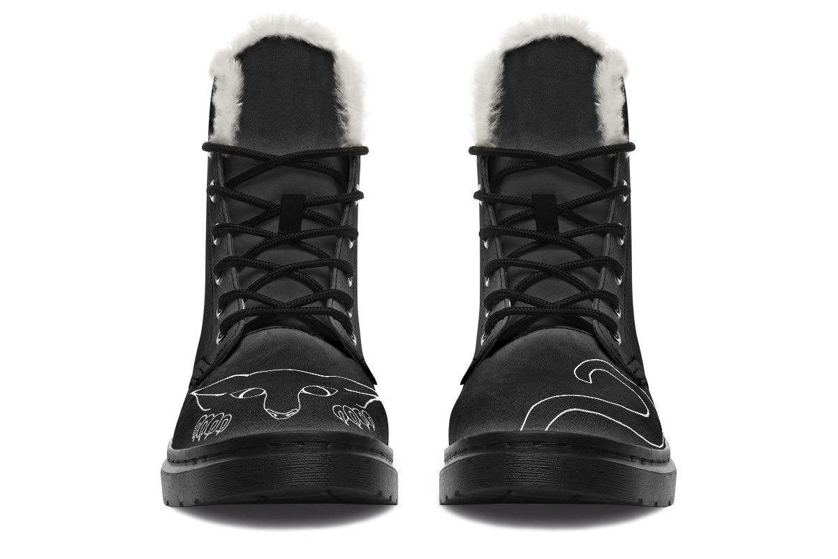 ANTIBrand Peekaboo Kitten Fleece Lined Boots