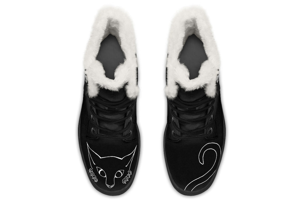 ANTIBrand Peekaboo Kitten Fleece Lined Boots