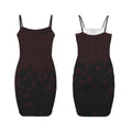 Tumbling Blood Skulls Bodycon Dress