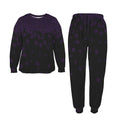 Tumbling skulls gothic loungewear set with sweatshirt and joggers