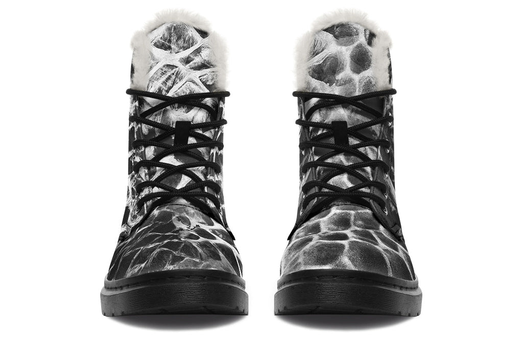 ANTIBrand Shedding Skin Snakeskin Effect Fleece Lined Boots