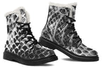 ANTIBrand Shedding Skin Snakeskin Effect Fleece Lined Boots
