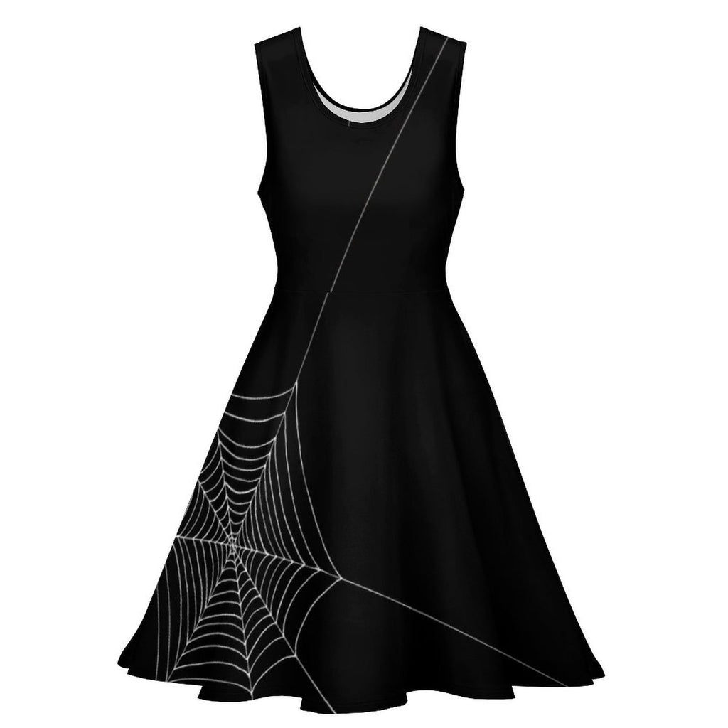 All Over Print Women's Sleeveless Round Neck A-Line Skater Dress