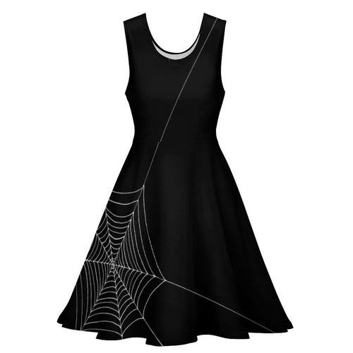 All Over Print Women's Sleeveless Round Neck A-Line Skater Dress