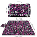 Custom Square Foldable Portable Picnic Mat With Carry Strap