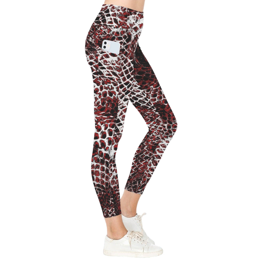 ANTIBrand Sportswear Basilisk Skin Gym Leggings with Pockets