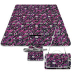 Custom Square Foldable Portable Picnic Mat With Carry Strap