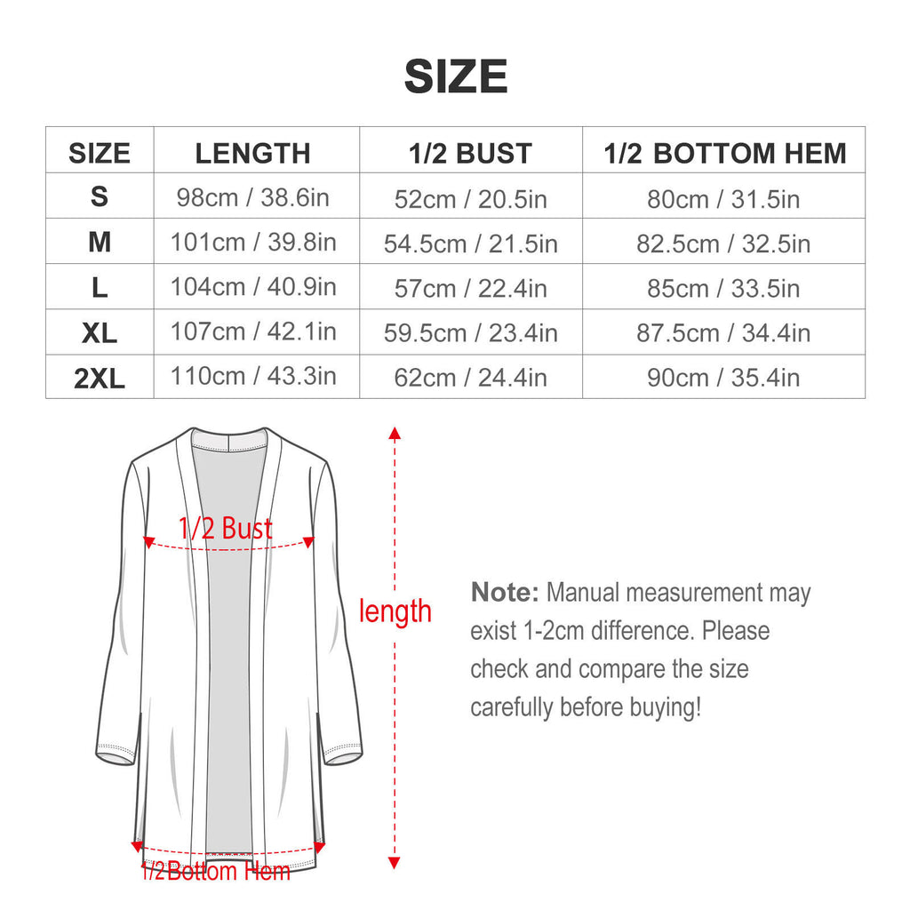 Polka Bats Lightweight Long Cardigan