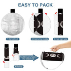 Custom Round Foldable Portable Picnic Mat With Carry Strap
