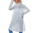 Polka Bats Lightweight Long Cardigan