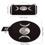 Custom Round Foldable Portable Picnic Mat With Carry Strap