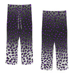 ANTIBrand satin pajamas with purple leopard ombré print