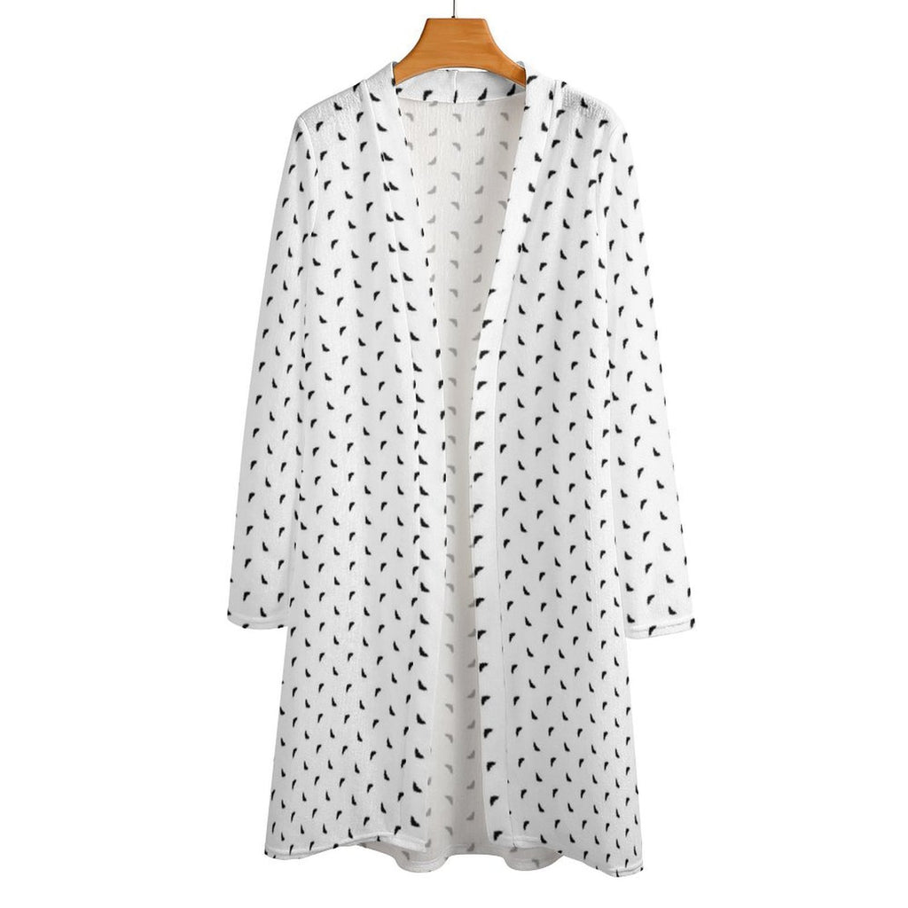 Polka Bats Lightweight Long Cardigan