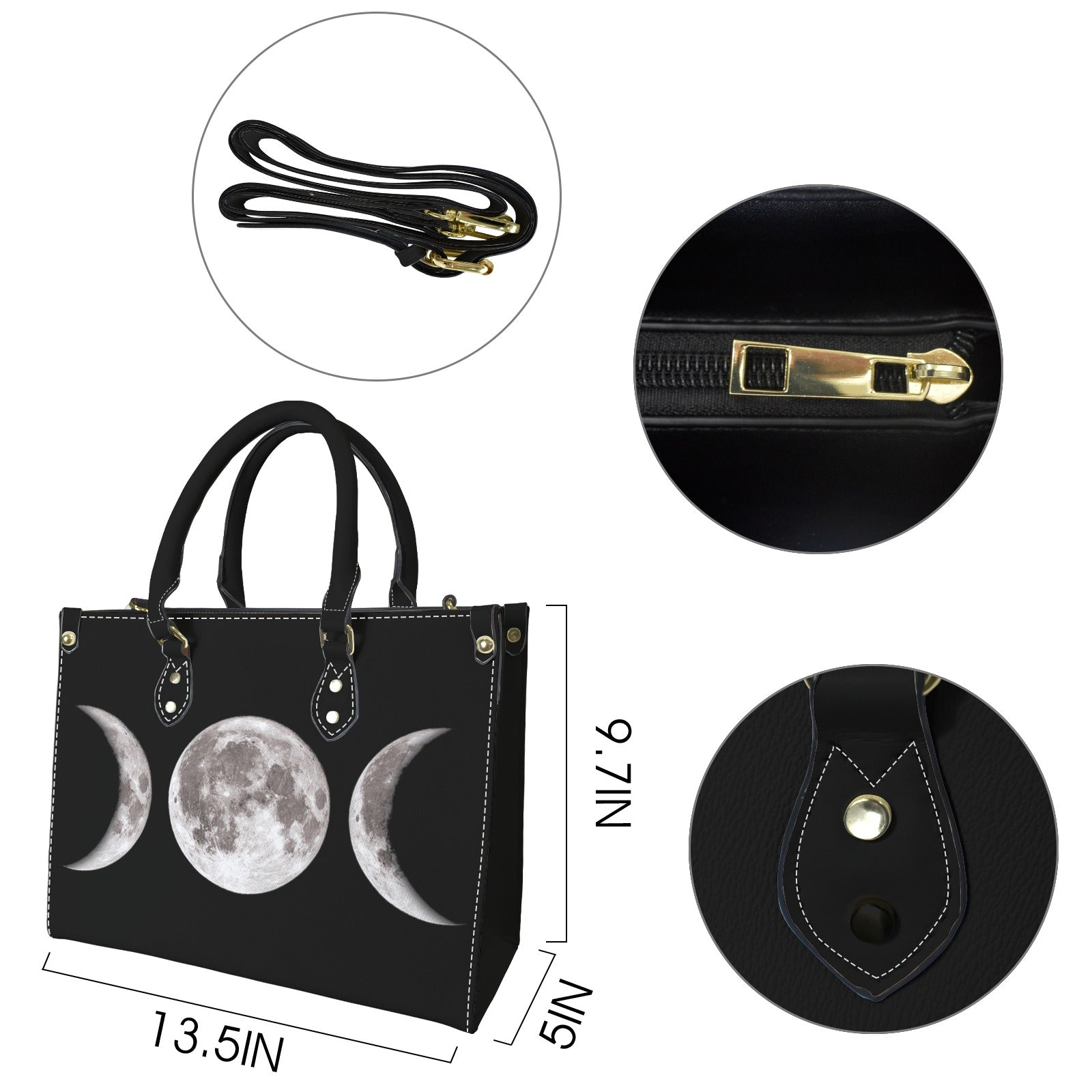Triple Moon Goddess Handbag