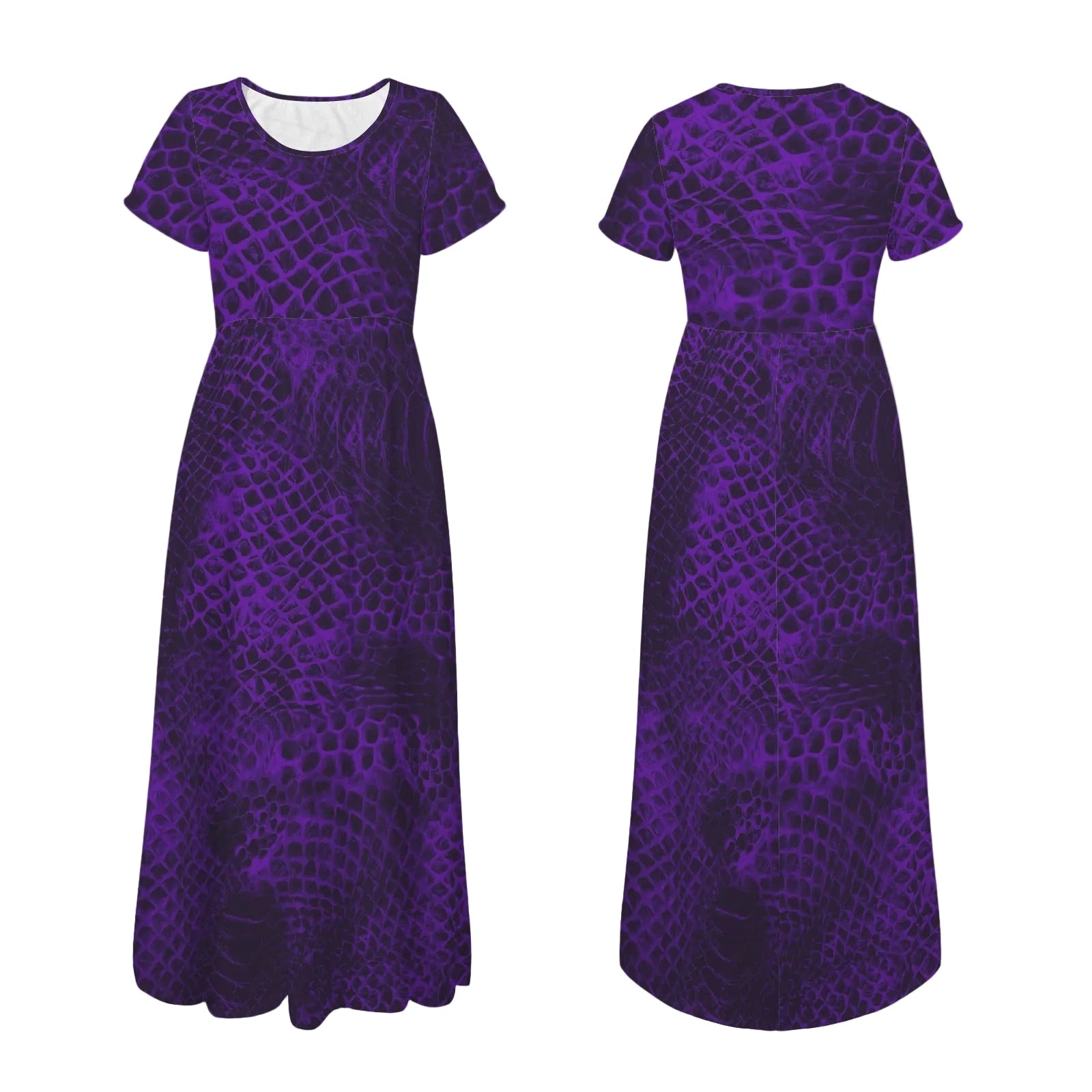 ANTIBrand Purple Demon Skin Maxi Dress