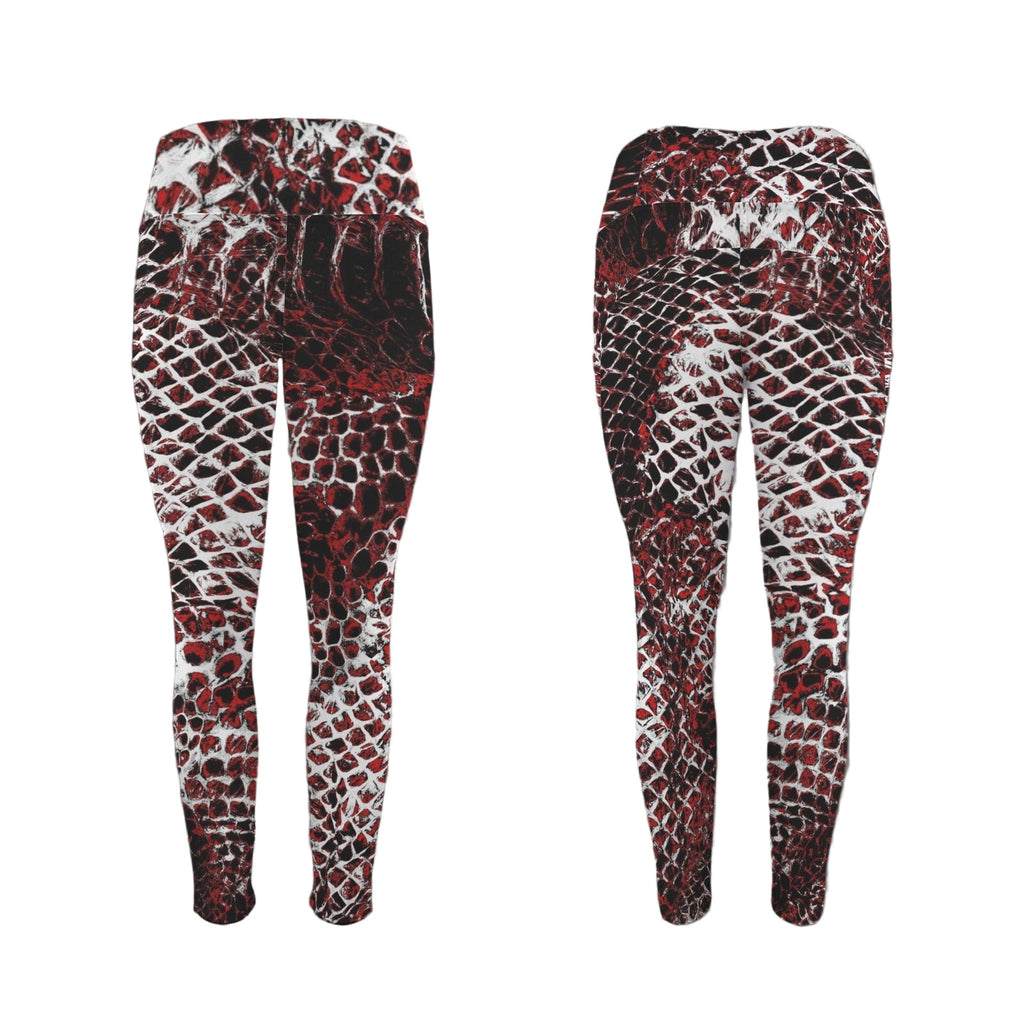 ANTIBrand Sportswear Basilisk Skin Gym Leggings with Pockets