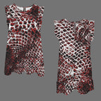 ANTIBrand Basilisk Skin Ruffle Mini Dress