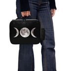 Triple Moon Goddess Faux Leather Lunch Bag
