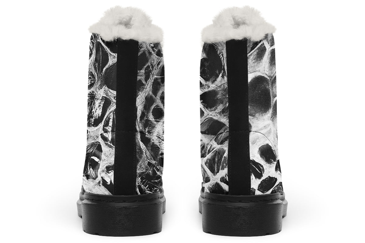 ANTIBrand Shedding Skin Snakeskin Effect Fleece Lined Boots