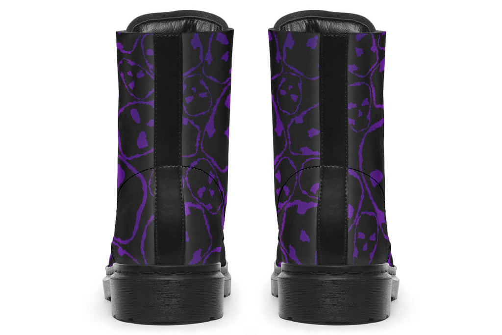 ANTIBrand The Tumbling Purple Skulls Vegan Boots