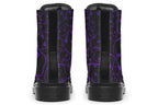 ANTIBrand The Tumbling Purple Skulls Vegan Boots