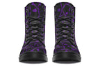 ANTIBrand The Tumbling Purple Skulls Vegan Boots