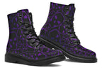 ANTIBrand The Tumbling Purple Skulls Vegan Boots