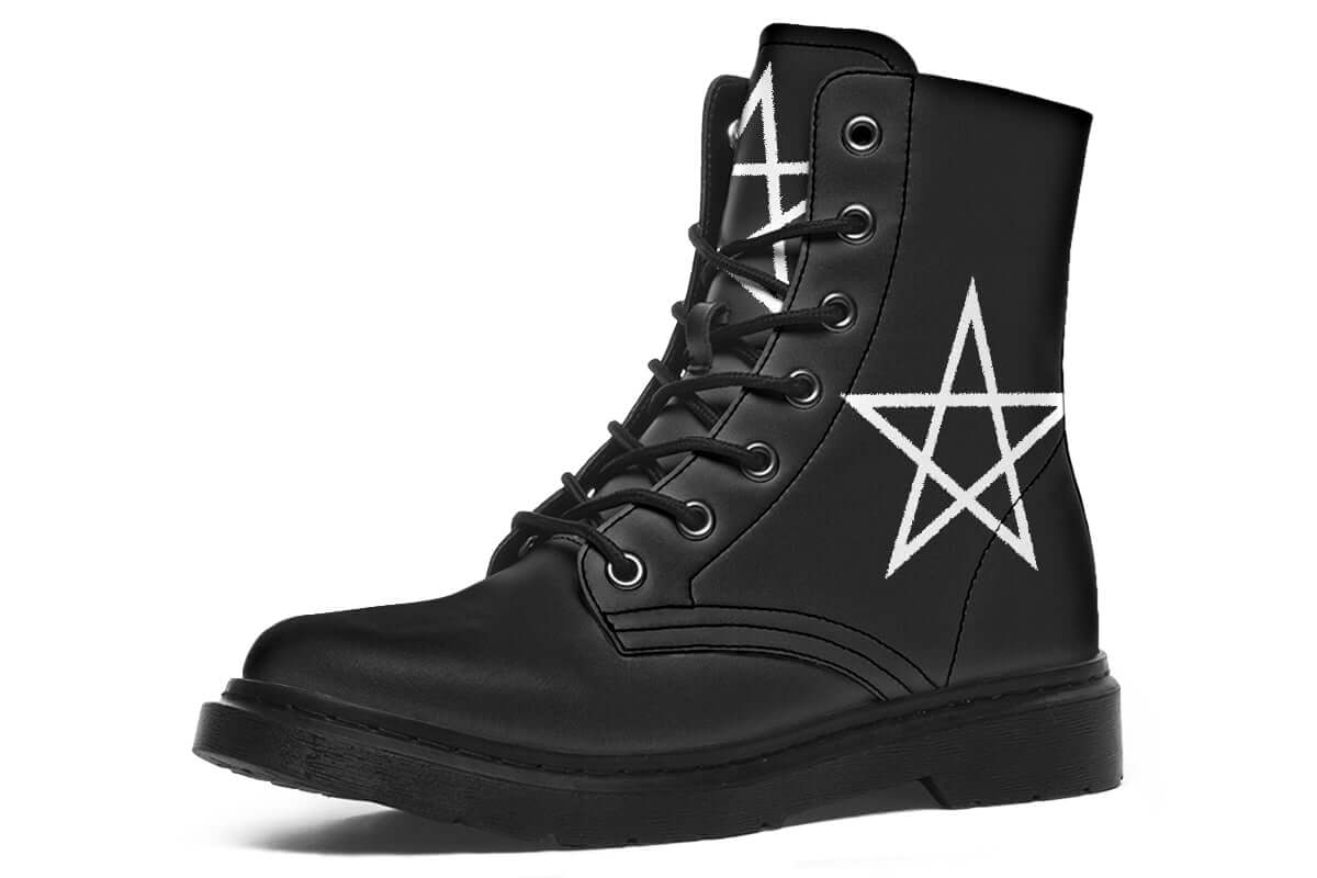 Pentagram Vegan Combat Boots – ANTIBrand