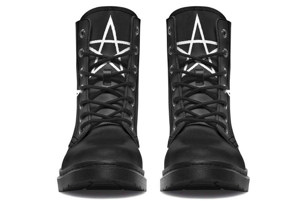 Pentagram Vegan Combat Boots – ANTIBrand