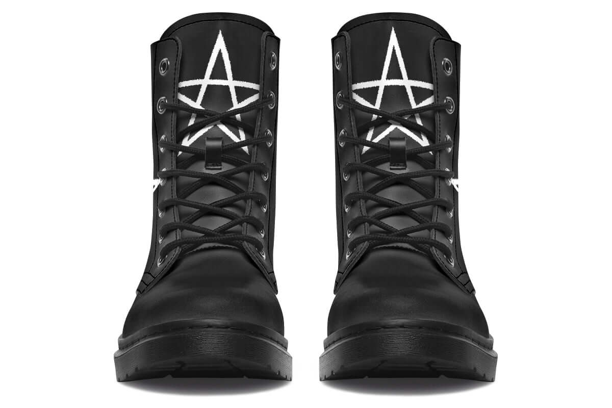 Pentagram Vegan Combat Boots – ANTIBrand