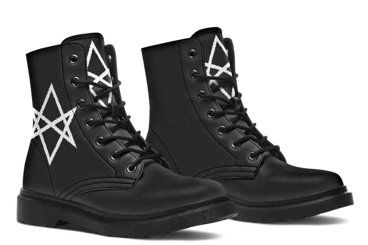 Unicursal Hexagram Vegan Boots – ANTIBrand